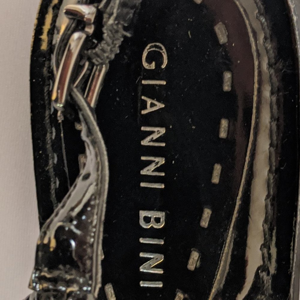 COPY - GIANNI BINI BLACK BRAIDED STRAP SANDALS SI… - Picture 3 of 4